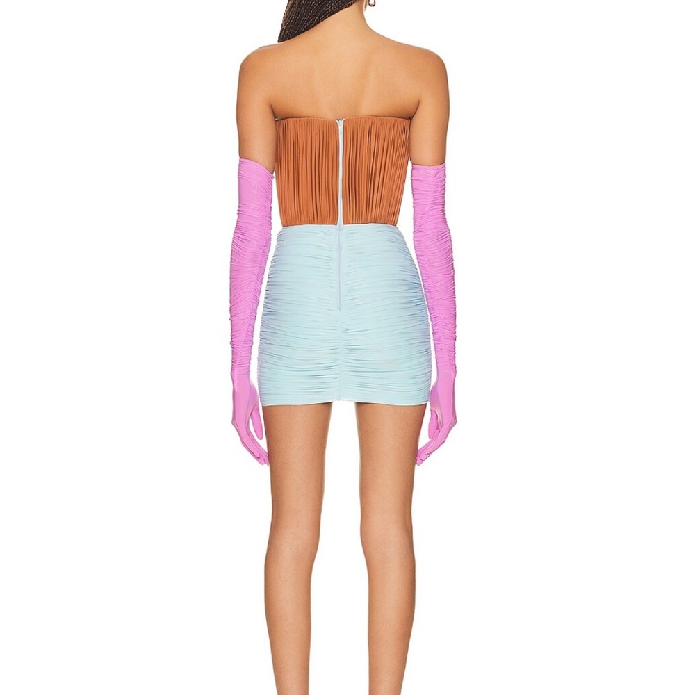 Alex Perry Stone Ruched Cup Wrap Mini Dress - Picture 4 of 4